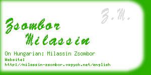 zsombor milassin business card